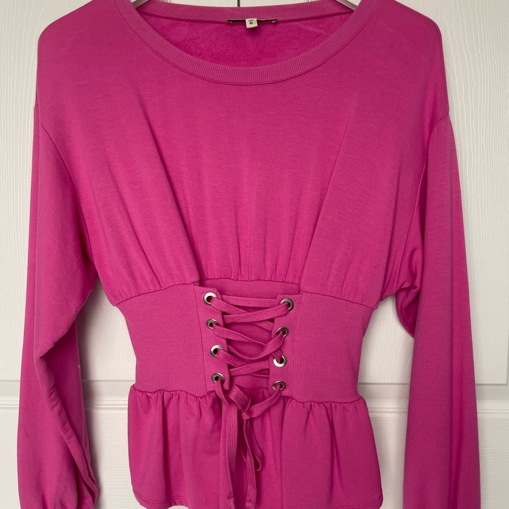 Express-One Eleven Corset sweatshirt in XS